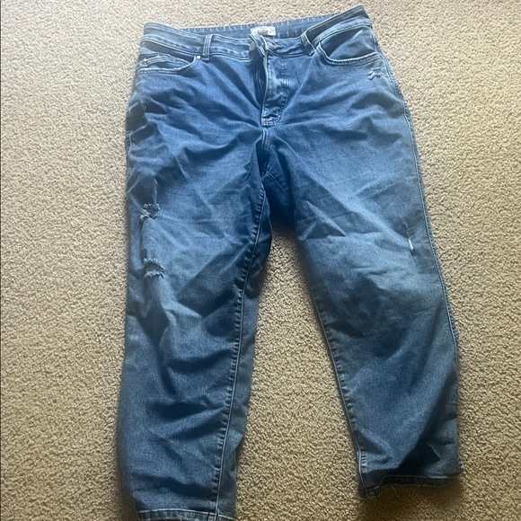 Blue Distressed Jeans - Picture 1 of 4